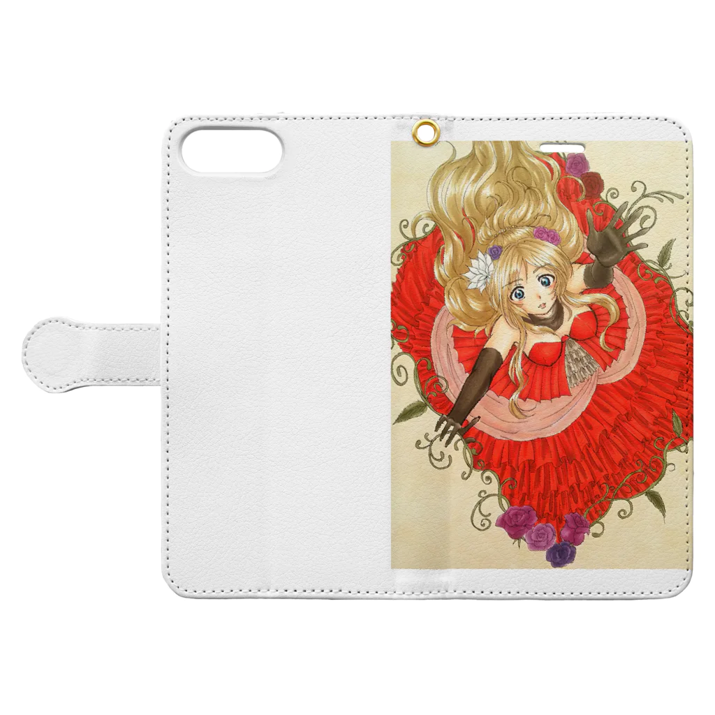 うずら迷宮 出張所のprincess of "magia" Book-Style Smartphone Case:Opened (outside)