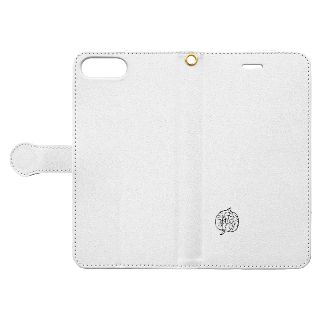 T.WorKsの鬼灯 Book-Style Smartphone Case:Opened (outside)