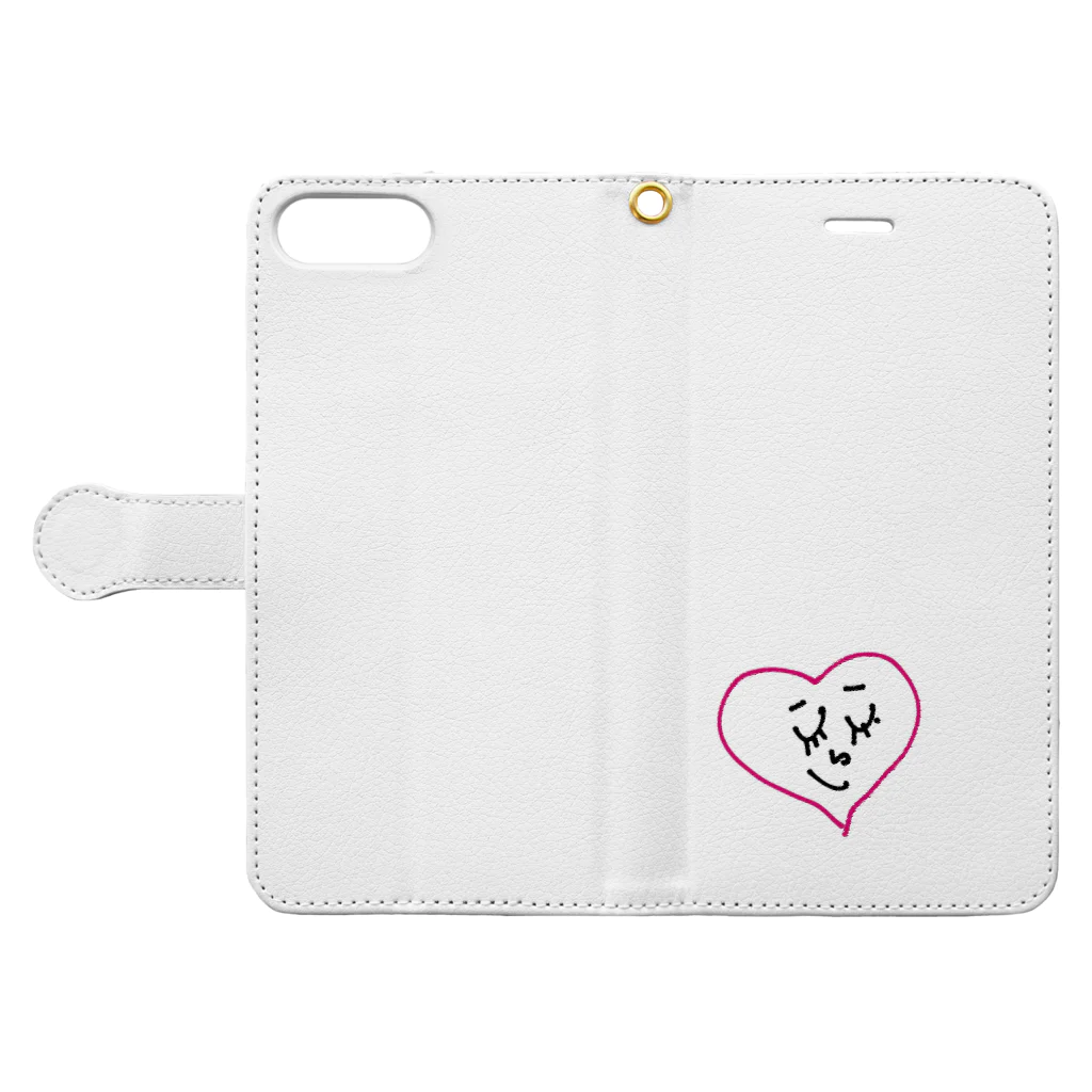 LilSisのドキュンと♡ Book-Style Smartphone Case:Opened (outside)