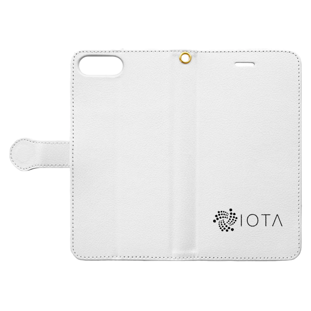 OWLCOIN ショップのIOTA アイオータ Book-Style Smartphone Case:Opened (outside)