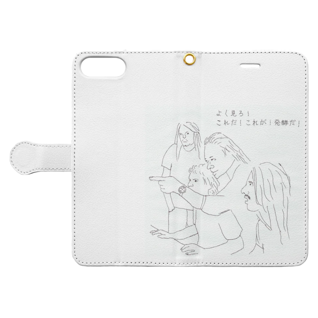 宇田味噌製造所のよく見ろ！これだ！ Book-Style Smartphone Case:Opened (outside)