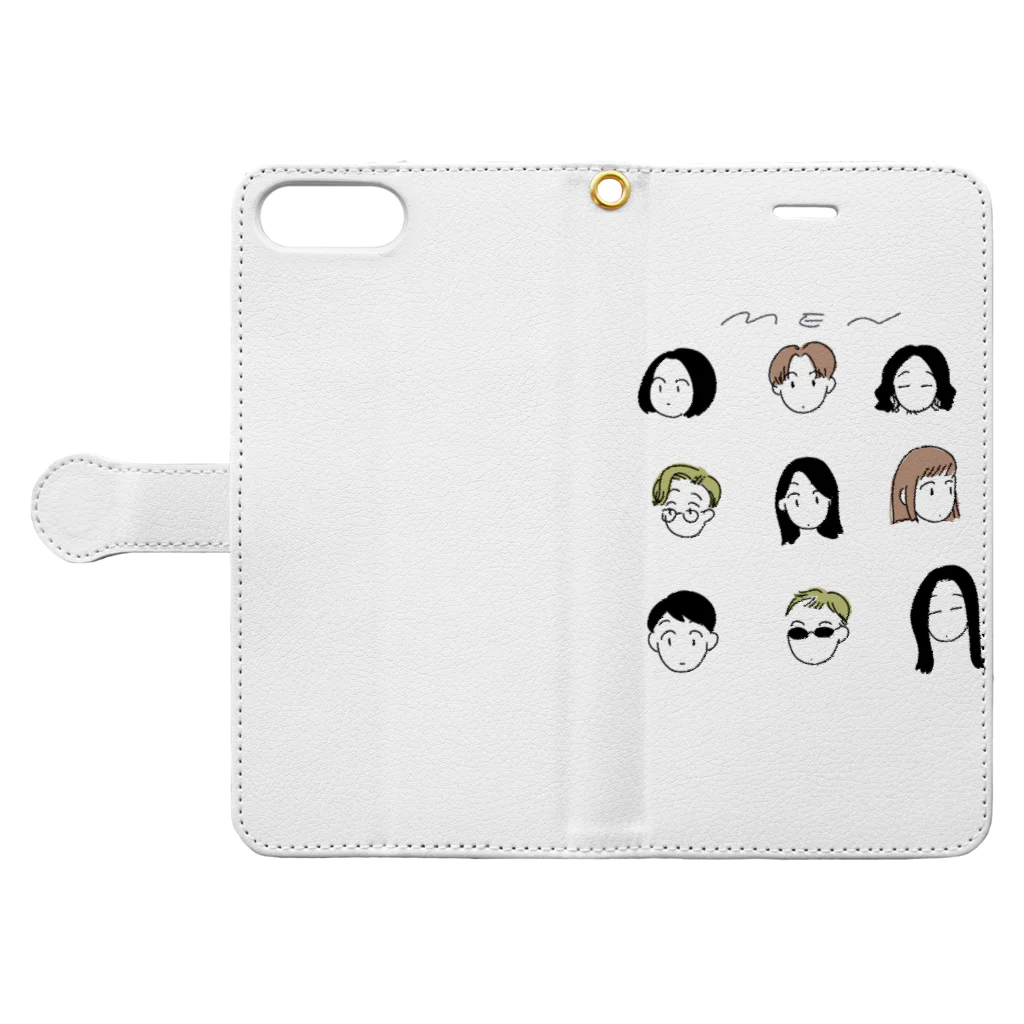 oyumiのME~N Book-Style Smartphone Case:Opened (outside)