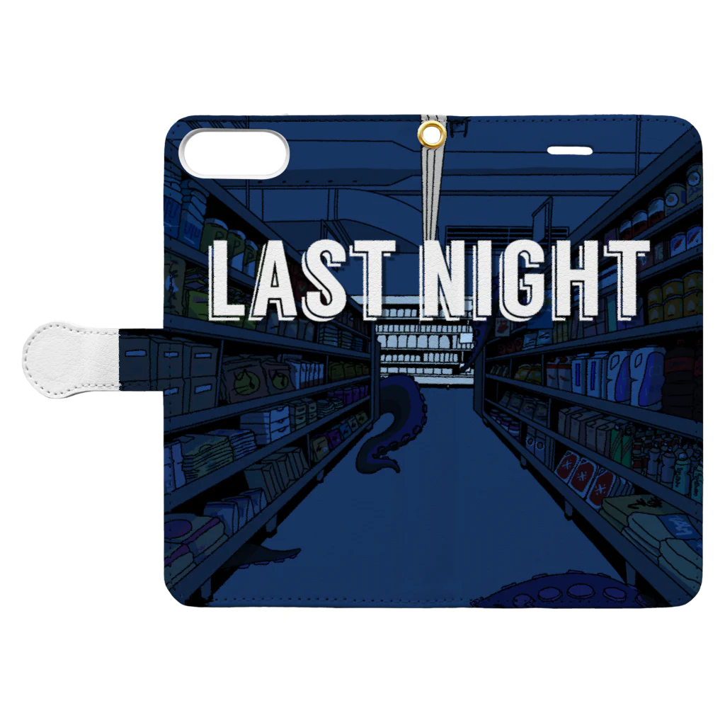 leaf【MOON】のlast night monster Book-Style Smartphone Case:Opened (outside)