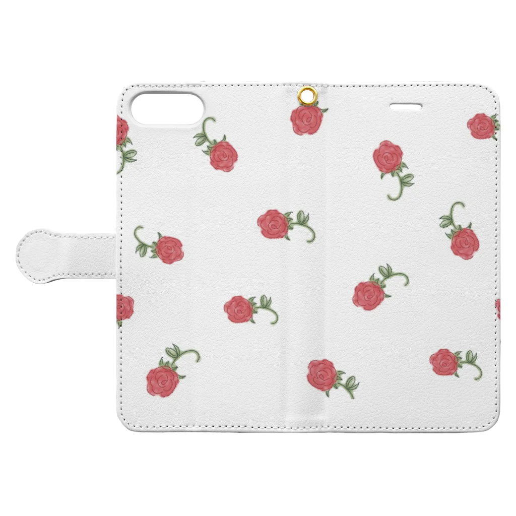 gumiのrose Book-Style Smartphone Case:Opened (outside)