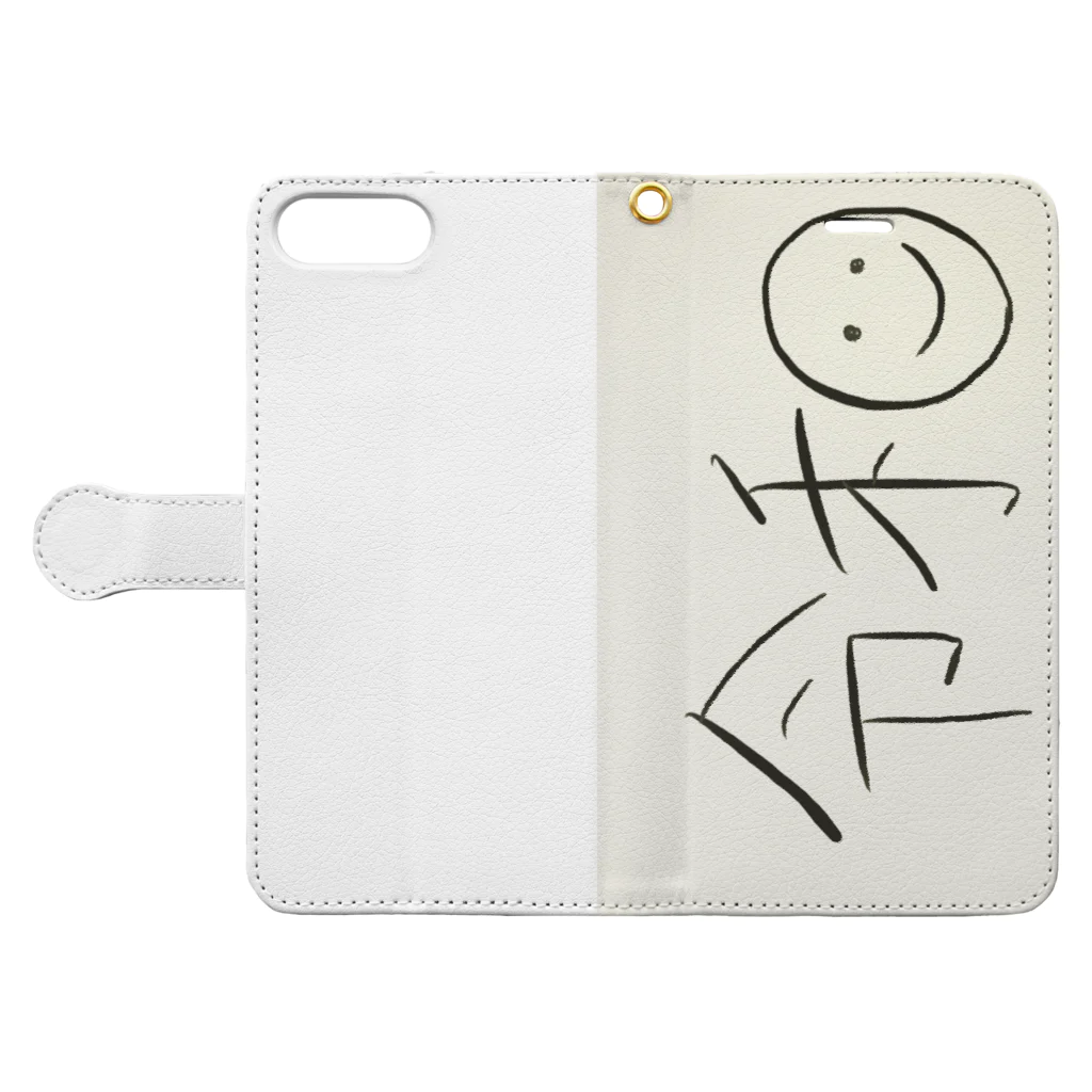 kanaの令和ケース Book-Style Smartphone Case:Opened (outside)