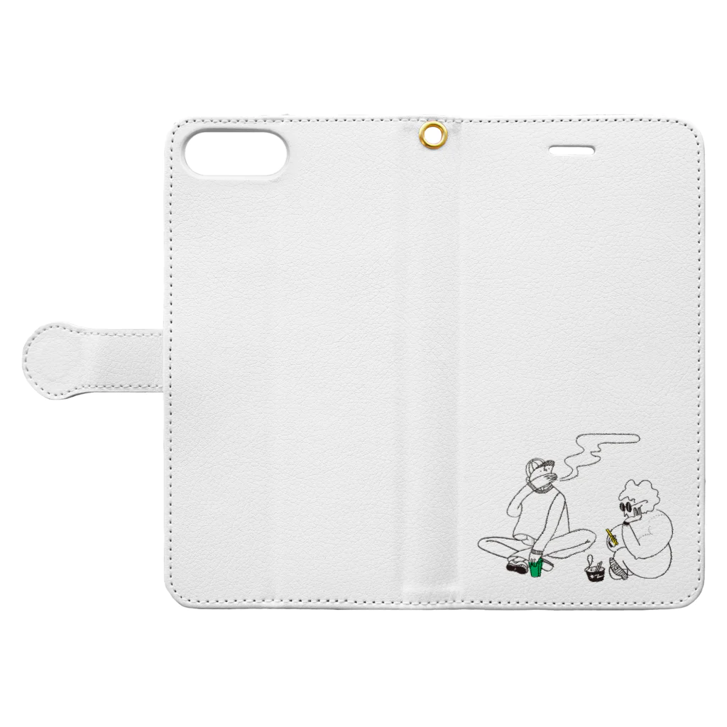 KIRIKO NAGUMOのBOYS Book-Style Smartphone Case:Opened (outside)