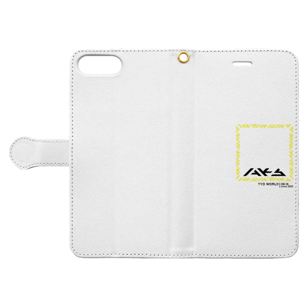 S+AKSのAKS オフィシャルグッズ Book-Style Smartphone Case:Opened (outside)