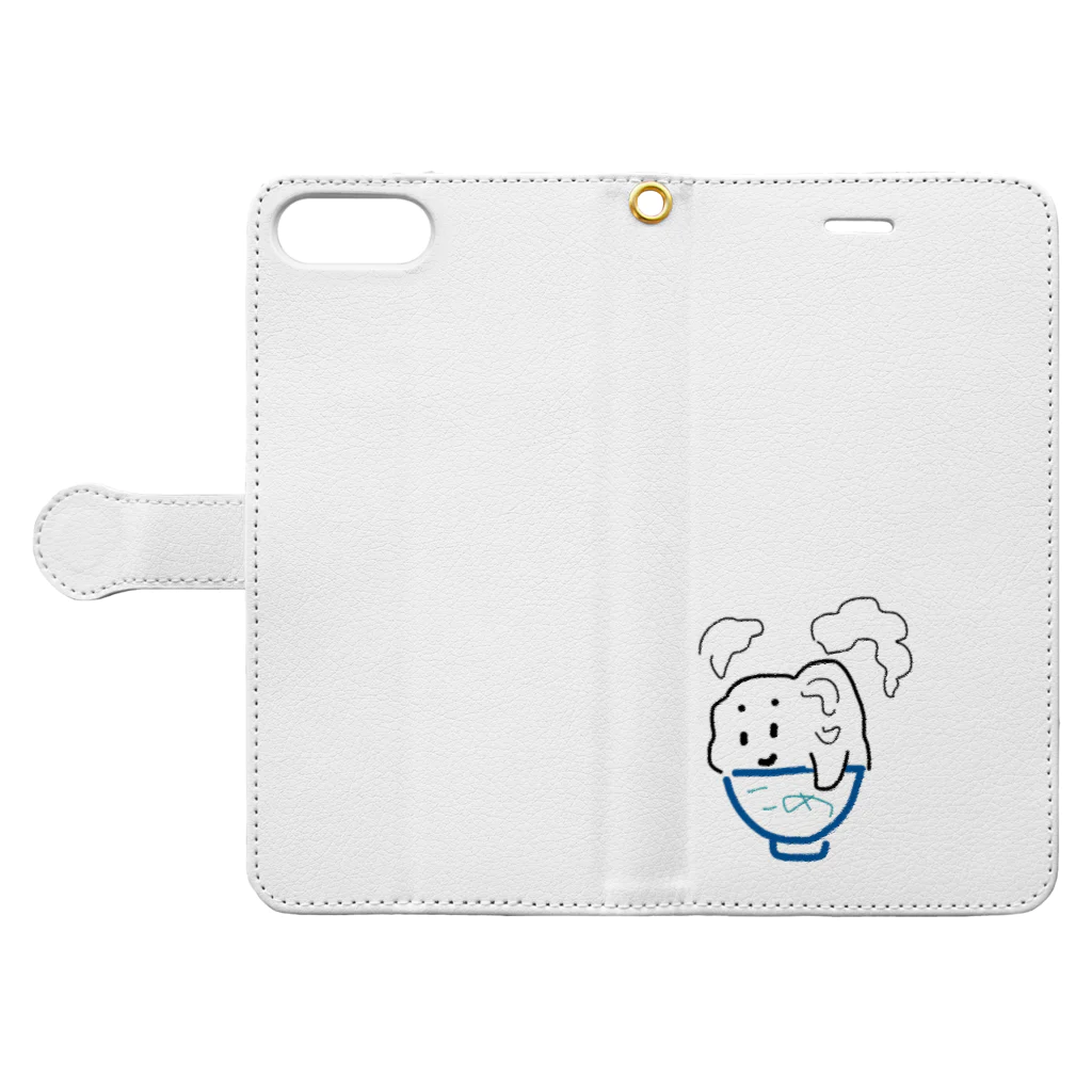 ごはんくんのごはんくん Book-Style Smartphone Case:Opened (outside)