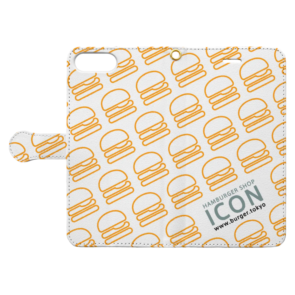 ICONのICONロゴ Book-Style Smartphone Case:Opened (outside)