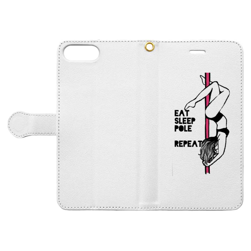 -mizuto-のポールダンス♡リピート Book-Style Smartphone Case:Opened (outside)