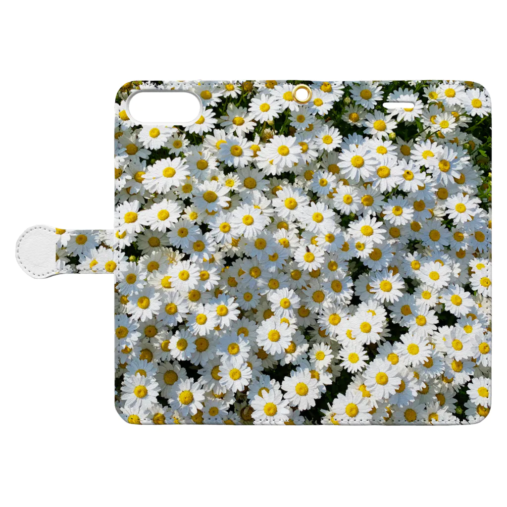 TRIPPICのAggregate Flower Book-Style Smartphone Case:Opened (outside)