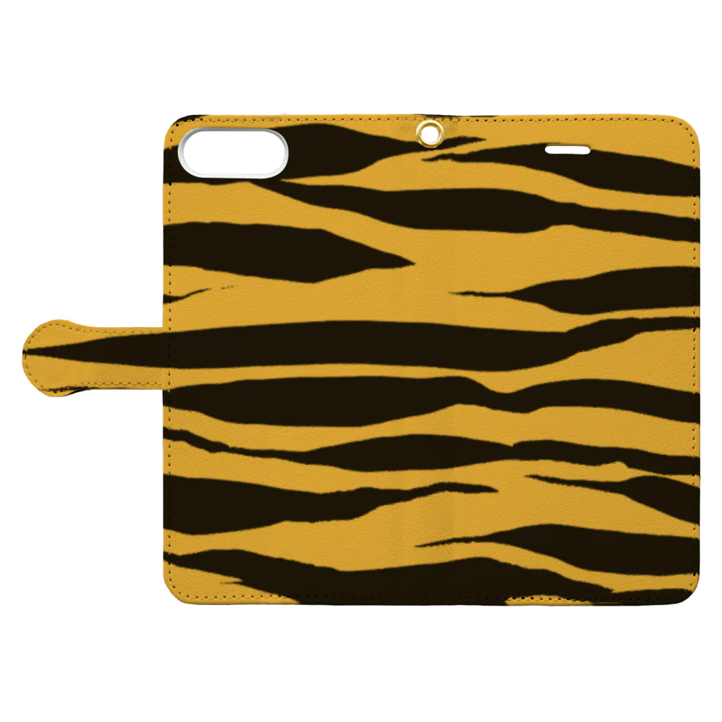 ♡Hearty flowers♡のTiger 虎柄 Book-Style Smartphone Case:Opened (outside)