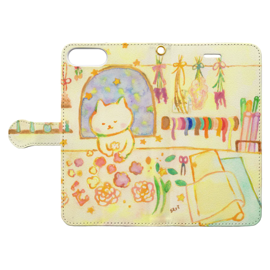 Sariiroのフローリスト Book-Style Smartphone Case:Opened (outside)