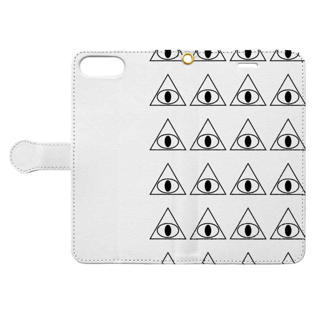 cheaptrickのみんな見てるよ　 Book-Style Smartphone Case:Opened (outside)