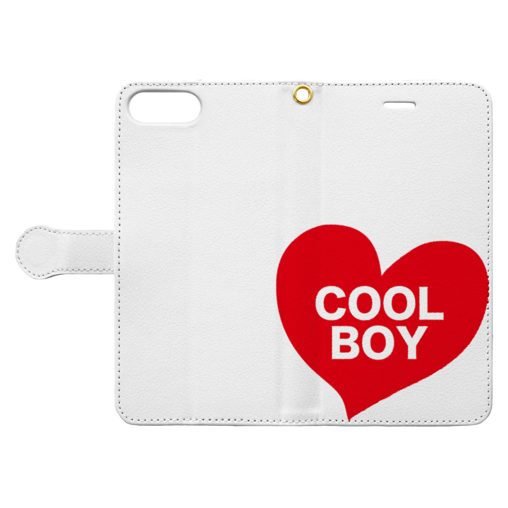 amuYouのCOOLなBOY Book-Style Smartphone Case:Opened (outside)