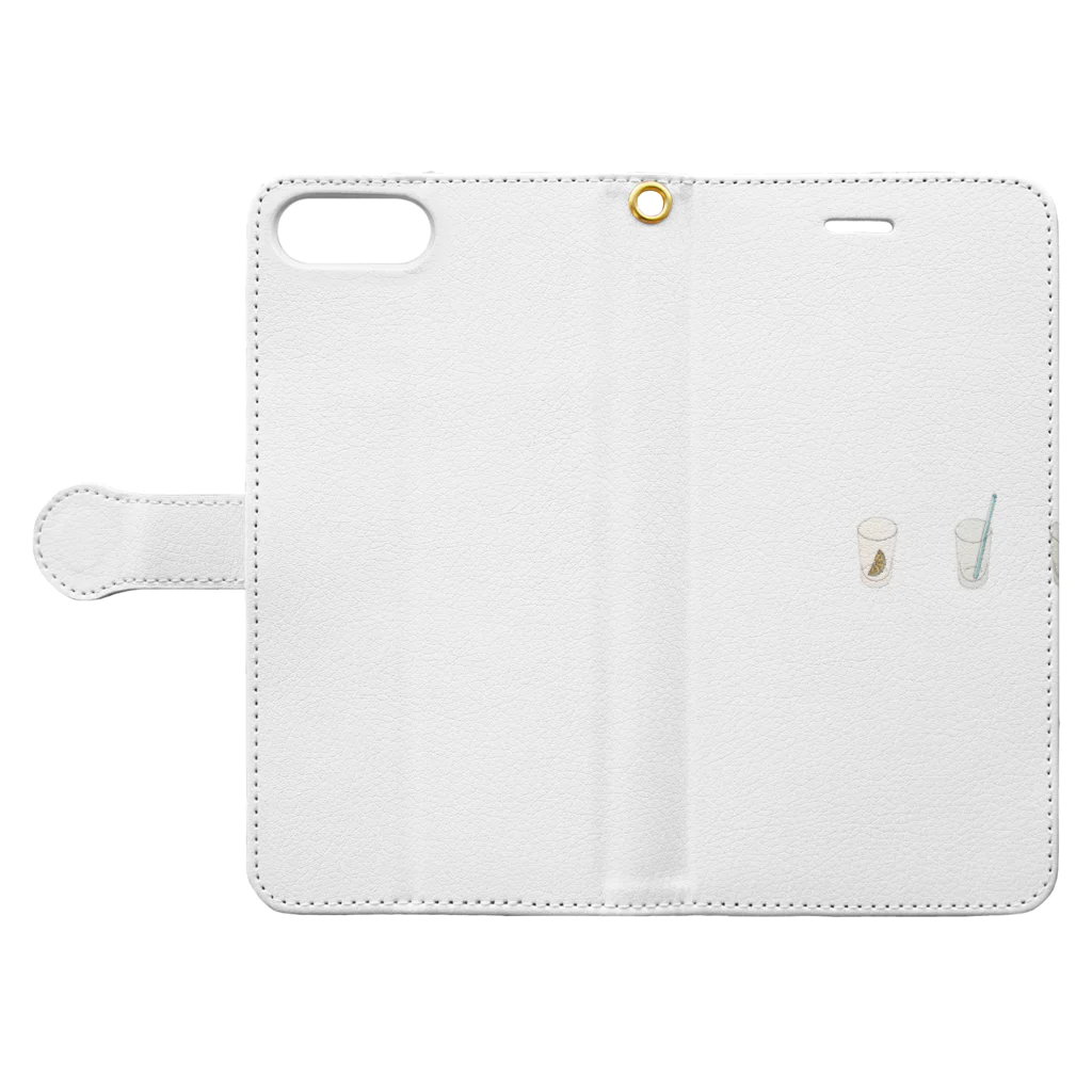 aya aceの夏の味 Book-Style Smartphone Case:Opened (outside)
