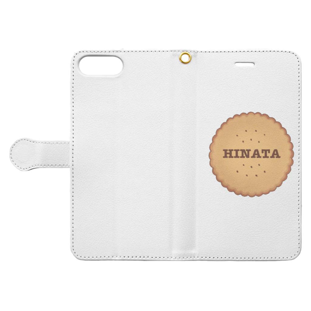 RyoRyoの名前入れクッキー✩.*˚ Book-Style Smartphone Case:Opened (outside)