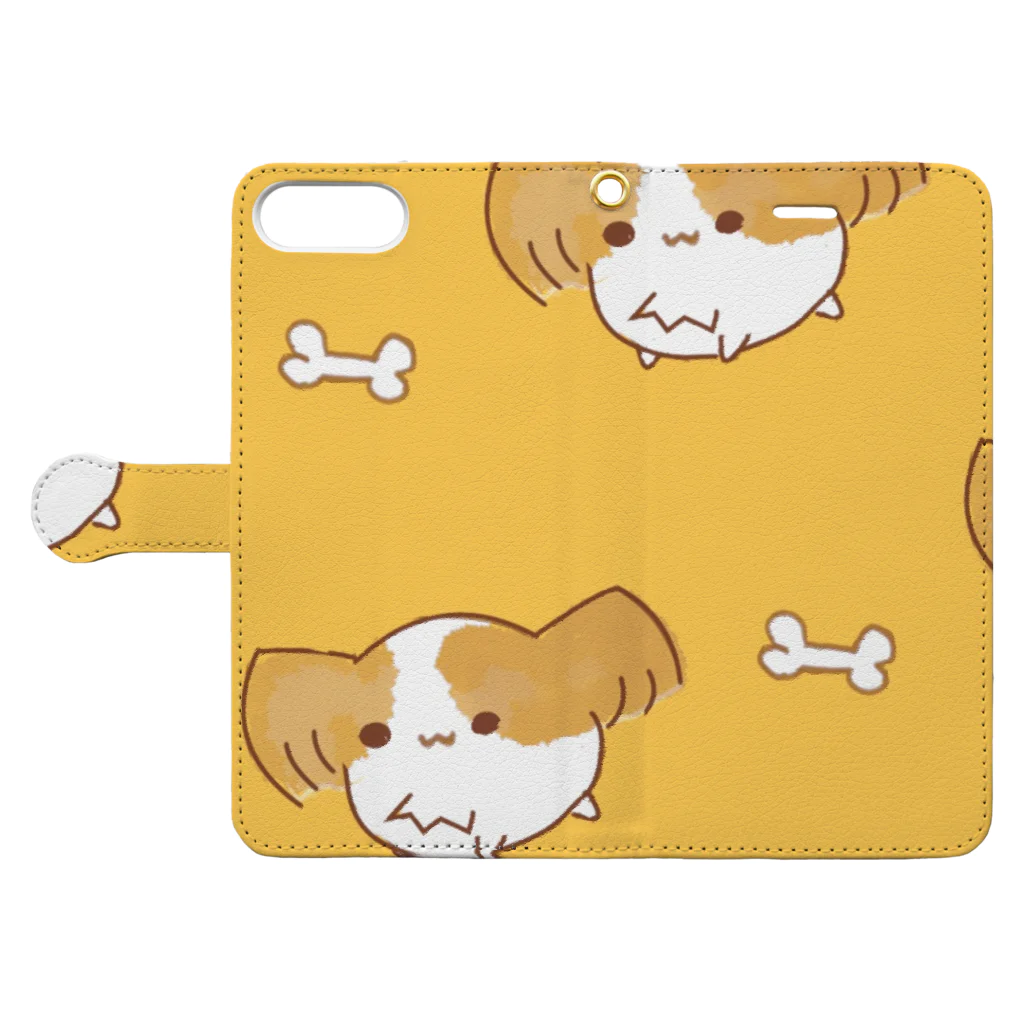 ばんぱいやのぱぴよんくん　オレンジ Book-Style Smartphone Case:Opened (outside)