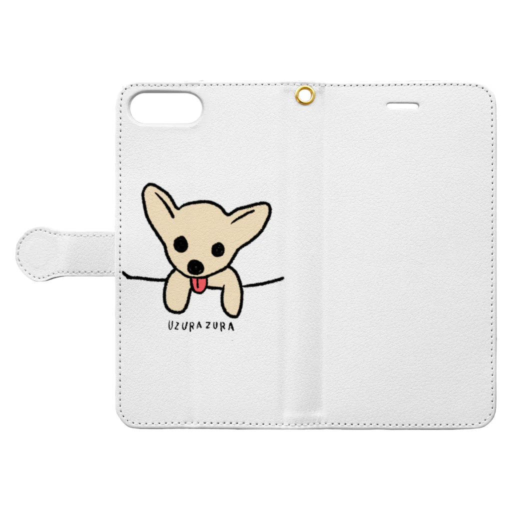 れみしま🐕のPocket  zura-chan Book-Style Smartphone Case:Opened (outside)