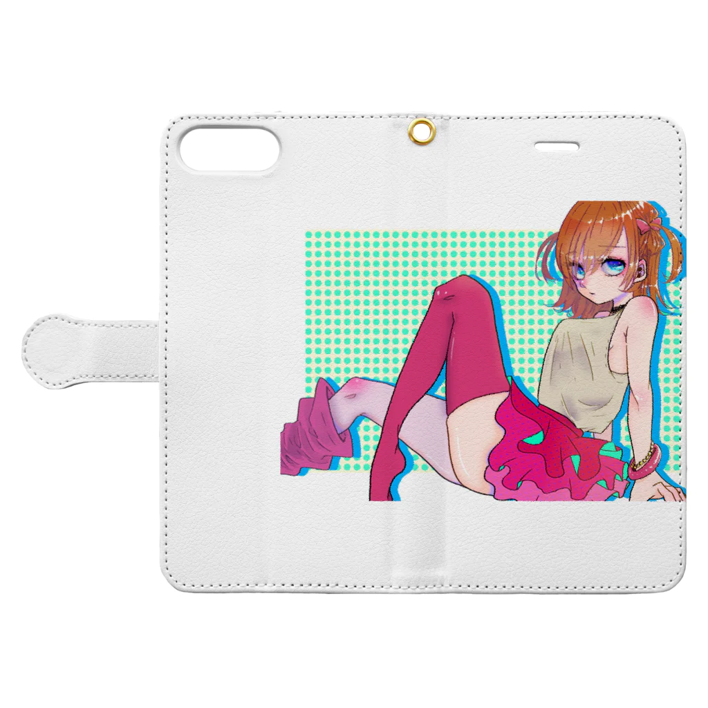 えりふらんどの女の子 Book-Style Smartphone Case:Opened (outside)