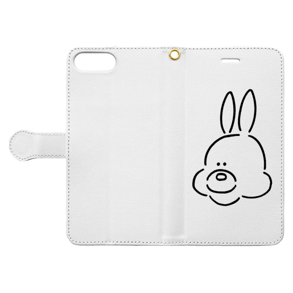 ミックスジュース。のうさぎ(おとこのこ) Book-Style Smartphone Case:Opened (outside)