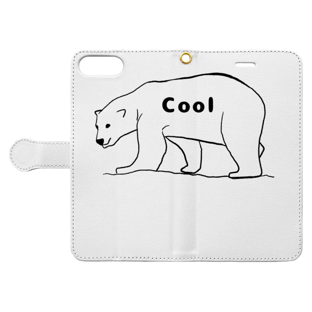 Eatn-kkのCool bear Book-Style Smartphone Case:Opened (outside)