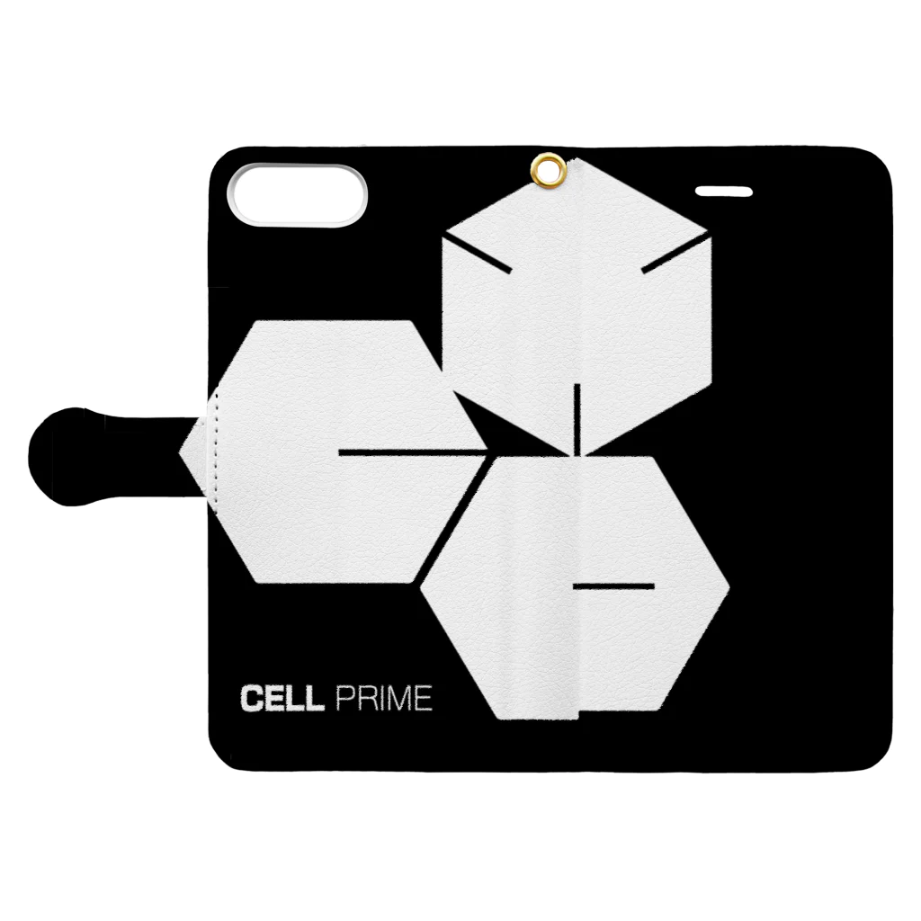 CELL PRIMEのCELLPRIME Book-Style Smartphone Case:Opened (outside)