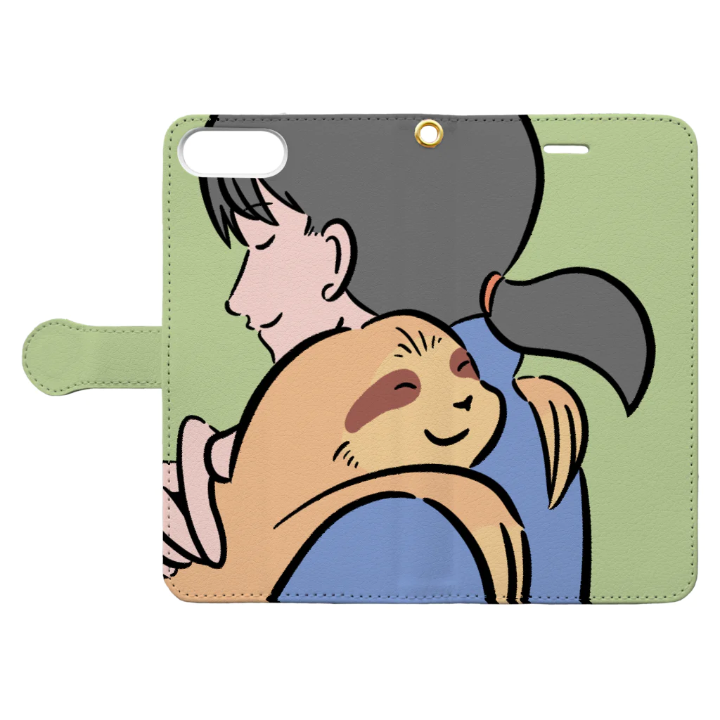 コトブキ商店のHug me. Book-Style Smartphone Case:Opened (outside)