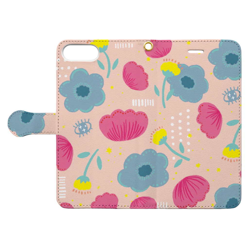 Maki Emuraのyumehana Book-Style Smartphone Case:Opened (outside)