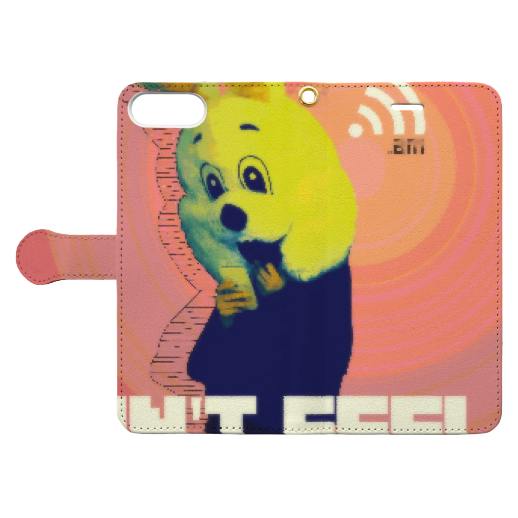 .am（officialshop）のCan't feel 手帳型スマホケースを開いた場合(外側)