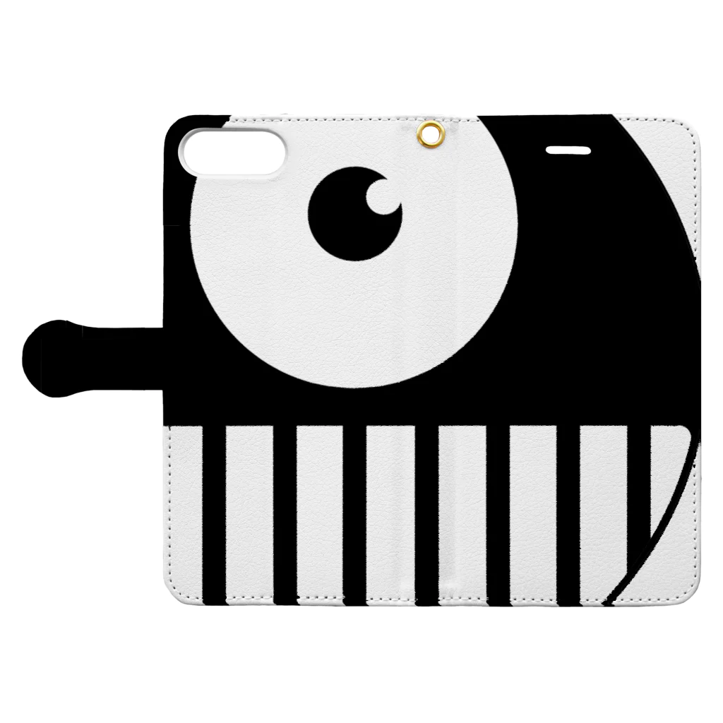 花汁福男のCYCLOPS-POP Book-Style Smartphone Case:Opened (outside)