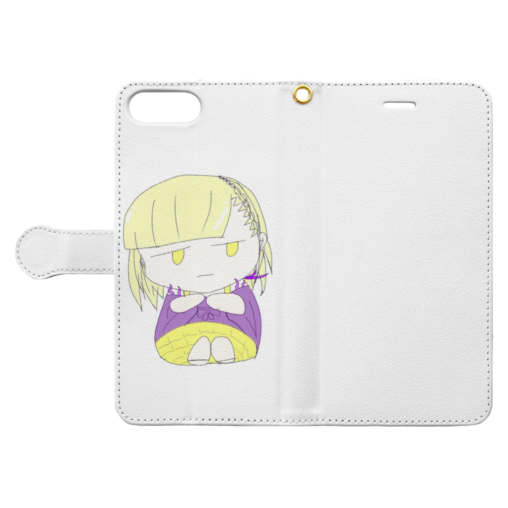 まやのいばらちゃん Book-Style Smartphone Case:Opened (outside)