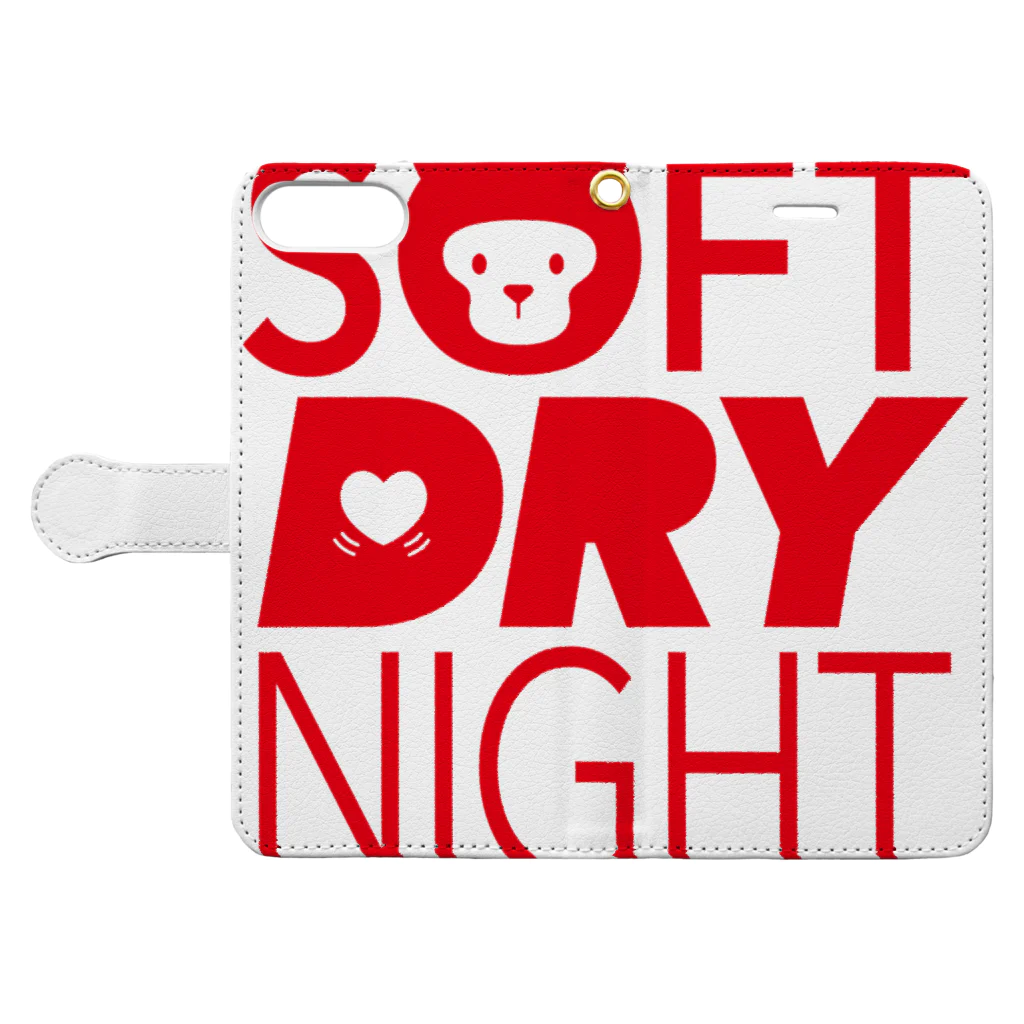 Maco's Gallery ShopのSOFT DRY NIGHT 手帳型スマホケースを開いた場合(外側)