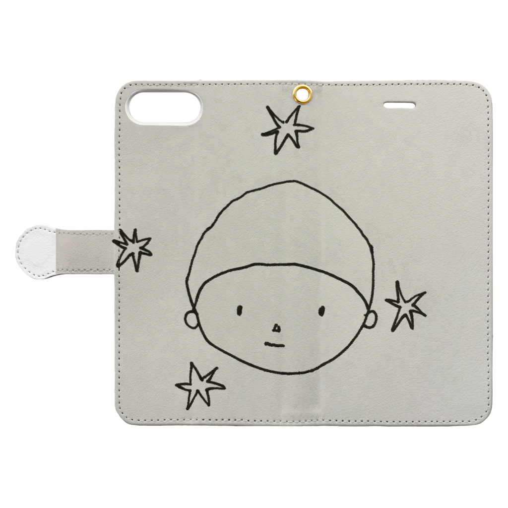 ほしのしほ家 vol.2のほしお Book-Style Smartphone Case:Opened (outside)