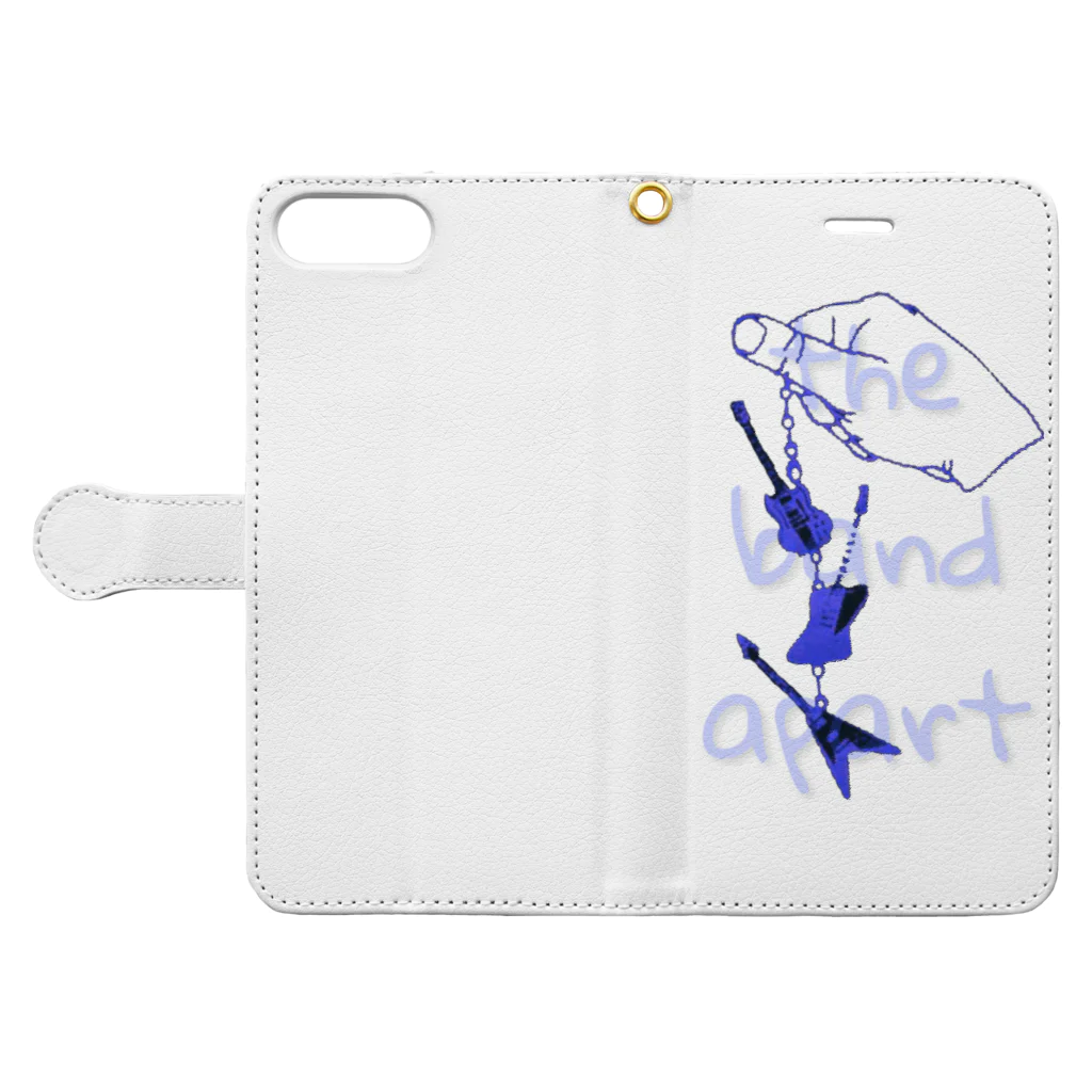 豚だるまのthe band apart Book-Style Smartphone Case:Opened (outside)