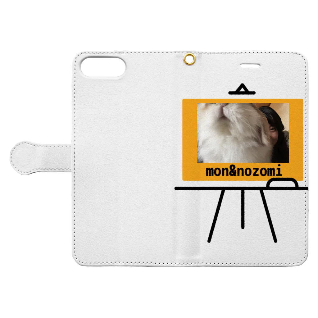 monchico7のモングッズ Book-Style Smartphone Case:Opened (outside)