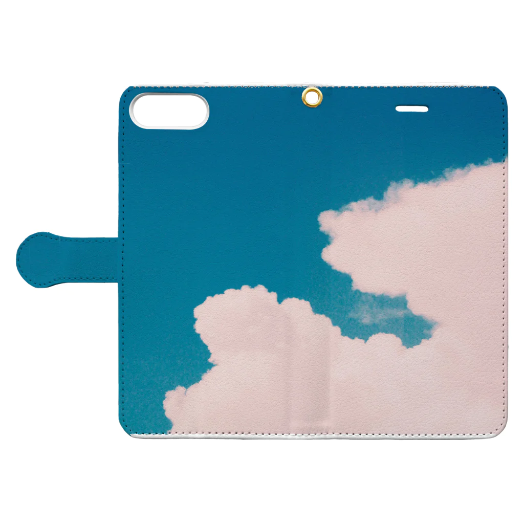 marのfilm sky Book-Style Smartphone Case:Opened (outside)