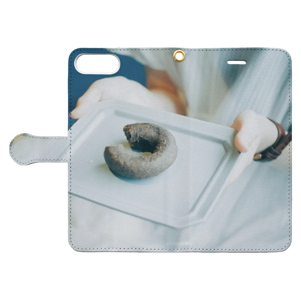 梅のまる 。 🍩 Book-Style Smartphone Case:Opened (outside)