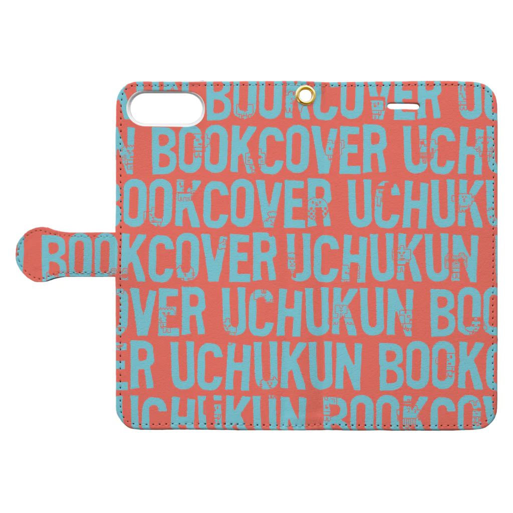 uchukunのFONTgrumUCHU Book-Style Smartphone Case:Opened (outside)