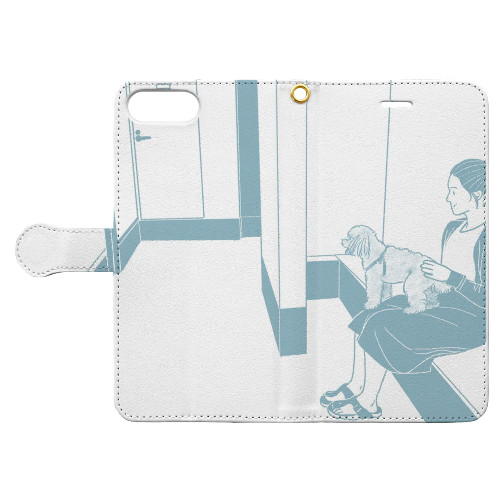 ととめめ/ totomemeの病院いやいや Book-Style Smartphone Case:Opened (outside)