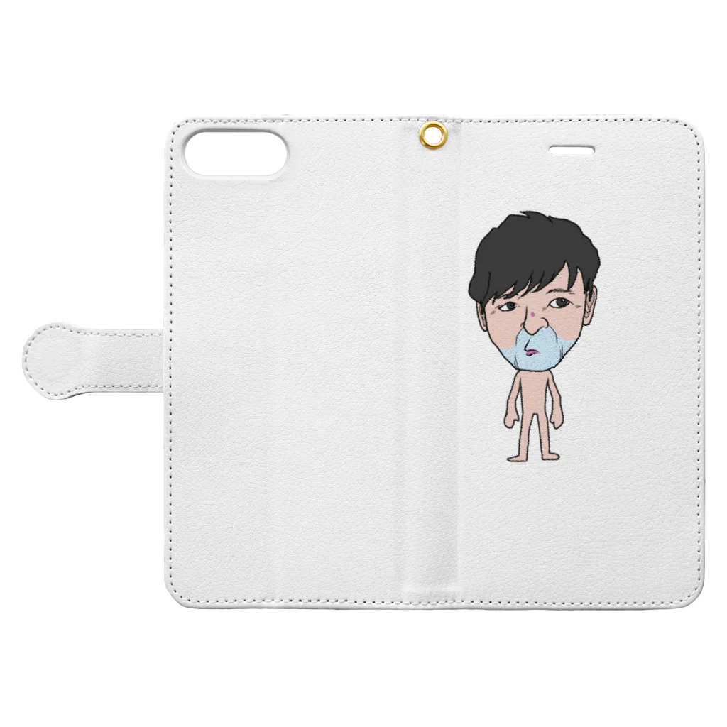 ばんえい競馬予想師エルのおやぶん Book-Style Smartphone Case:Opened (outside)