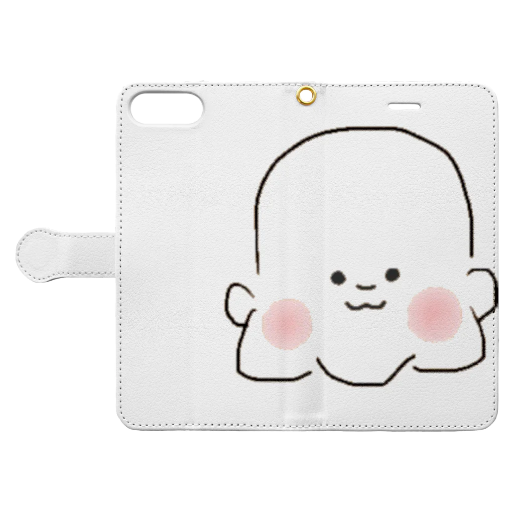 non_nのぷくぷくあかちゃん Book-Style Smartphone Case:Opened (outside)