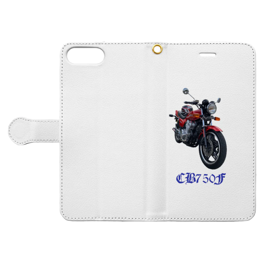 シバタイガーのCB750F Book-Style Smartphone Case:Opened (outside)