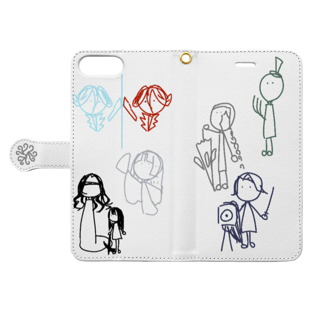 @のゆる~い第五人格(ハンター) Book-Style Smartphone Case:Opened (outside)