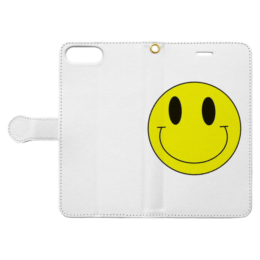 RURUのにこまるくん Book-Style Smartphone Case:Opened (outside)