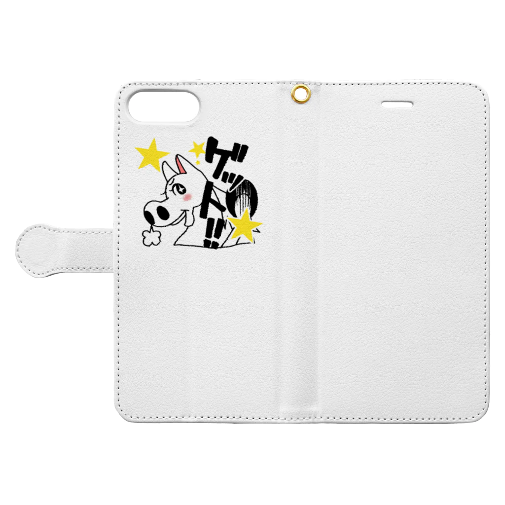 絵青(kaisei)のビッグバン Book-Style Smartphone Case:Opened (outside)