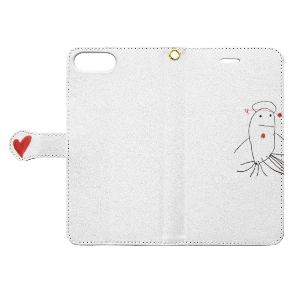 aliceliaの天使くん！ Book-Style Smartphone Case:Opened (outside)