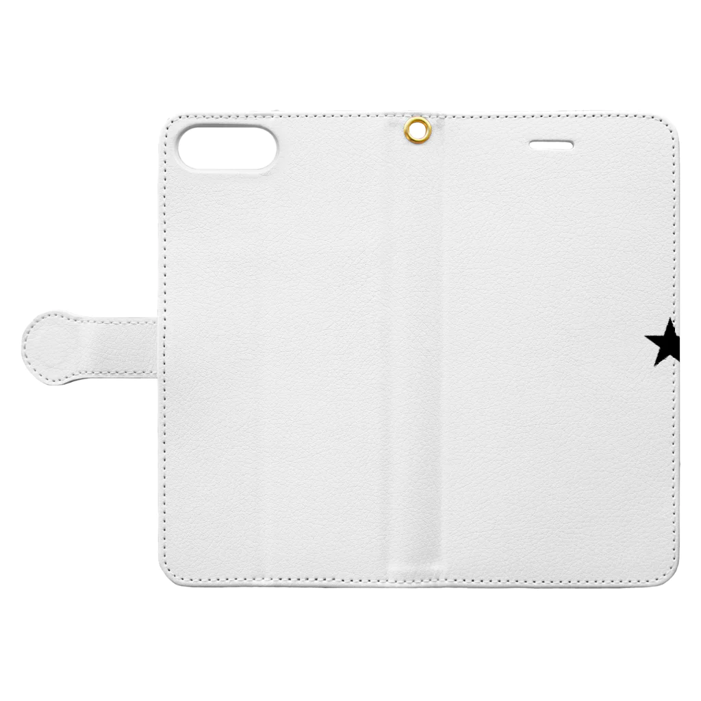 mikachiのSTAR Book-Style Smartphone Case:Opened (outside)