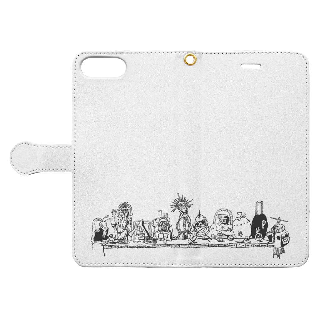 ピッグせんすいかんのBANSAN Book-Style Smartphone Case:Opened (outside)