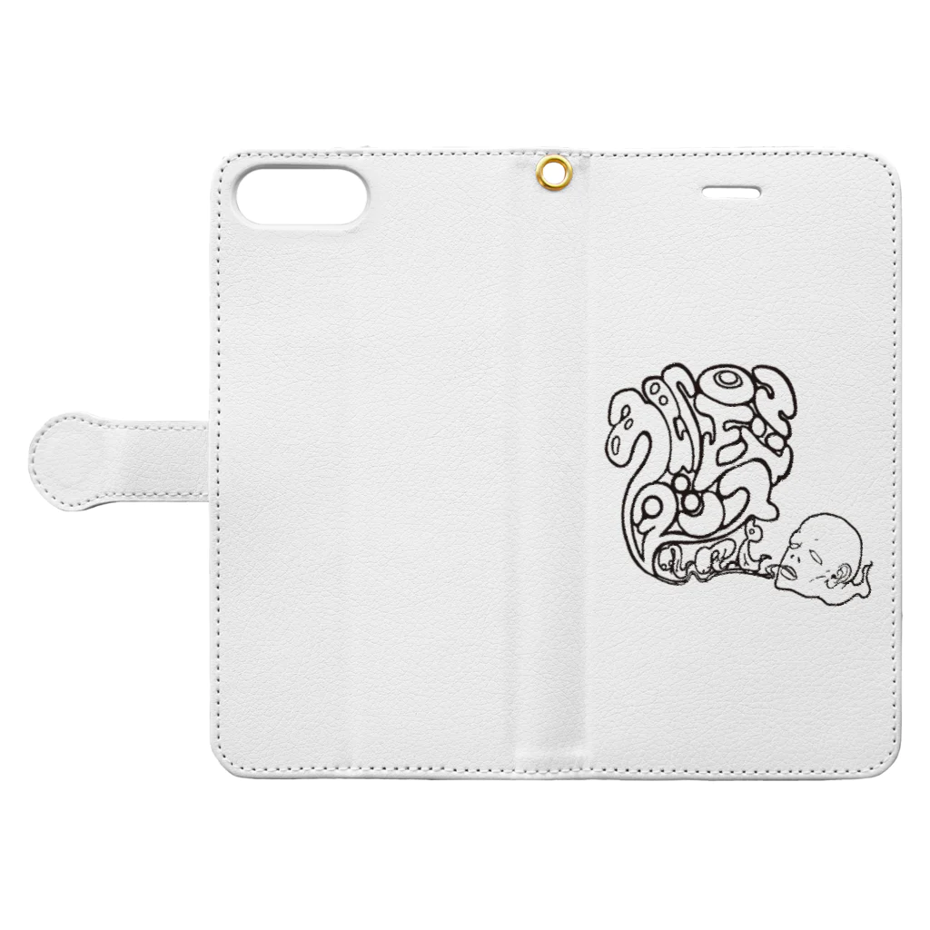 inoue_123の色即是空ダンス Book-Style Smartphone Case:Opened (outside)